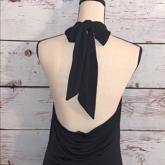 Venus Sexy Black Halter Dress NWOT - Picture 2 of 6